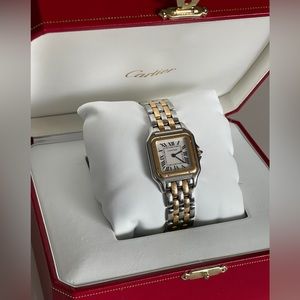 Cartier Ladies 27mm Panthere Watch - 18K Gold & Steel